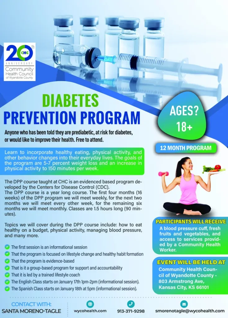 Diabetes prevention flyer design