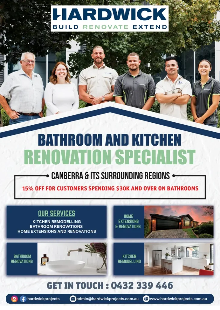 Hardwick renovation flyer design