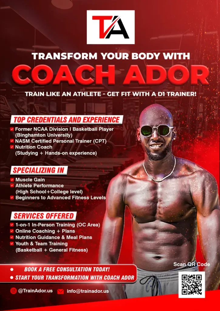 TrainAdor fitness flyer design
