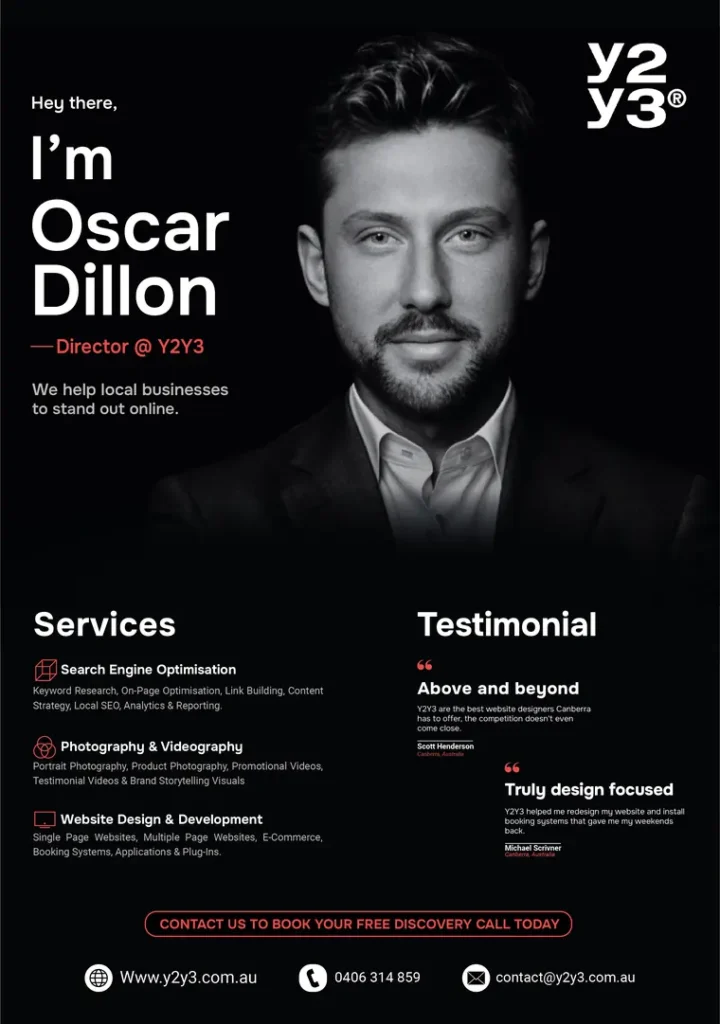 Y2Y3 Oscar Dillon event flyer design